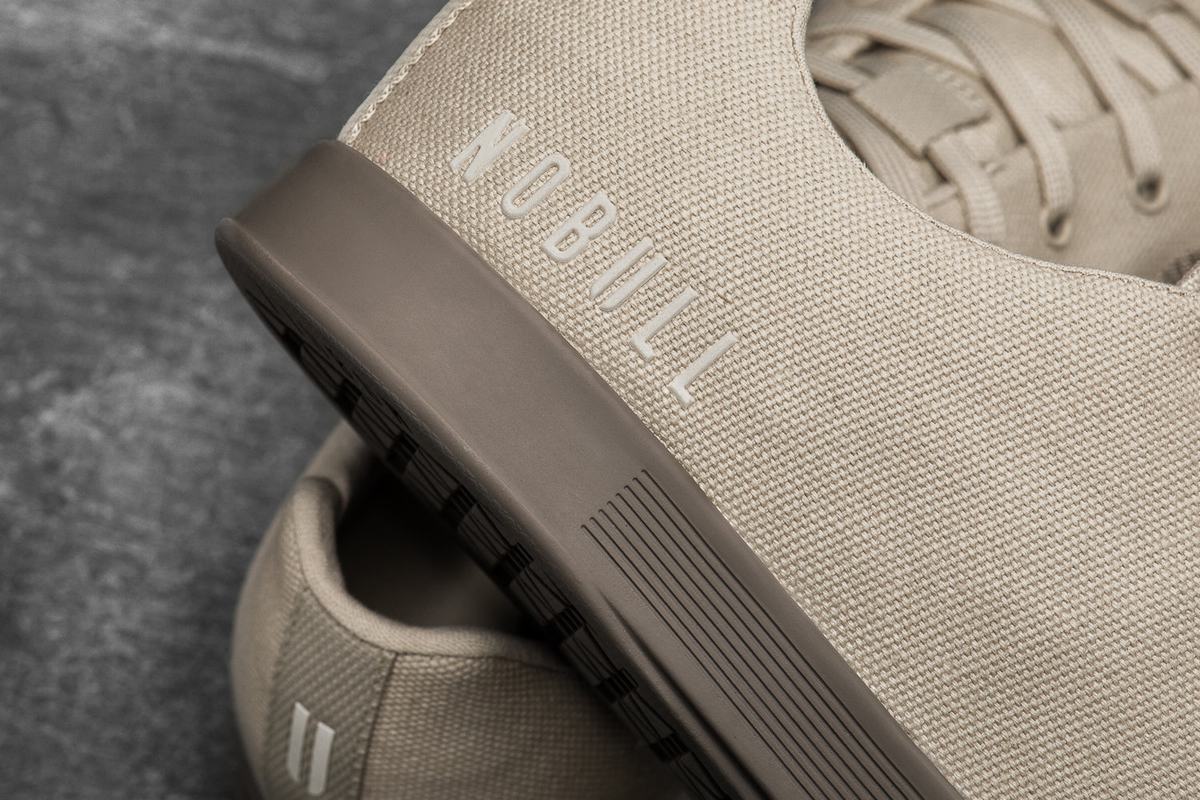 Nobull Canvas Women's Trainers Beige | Australia (ZK1032)